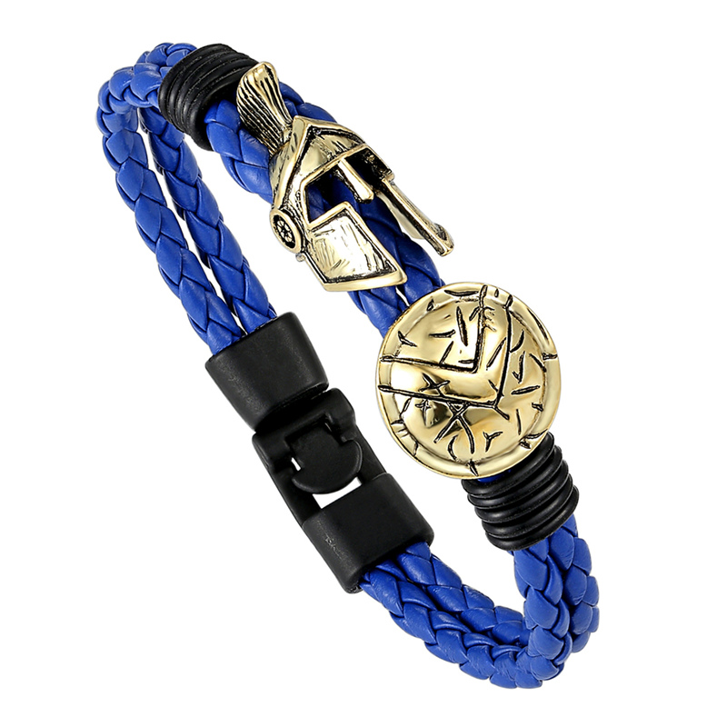 2019 Spartan Helmet Men Bracelet Europe Jewelry Retro Women Bracelet Ladies Brave Knight Bracelet Fine. 