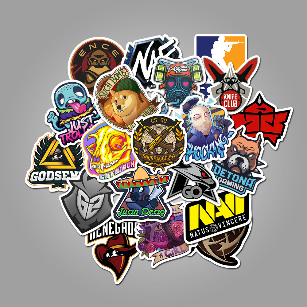 20/40pcs Games Stickers Gaming Logo Stickers for Laptop Scrapbook Journal Kids Girls Boys Stickers. 