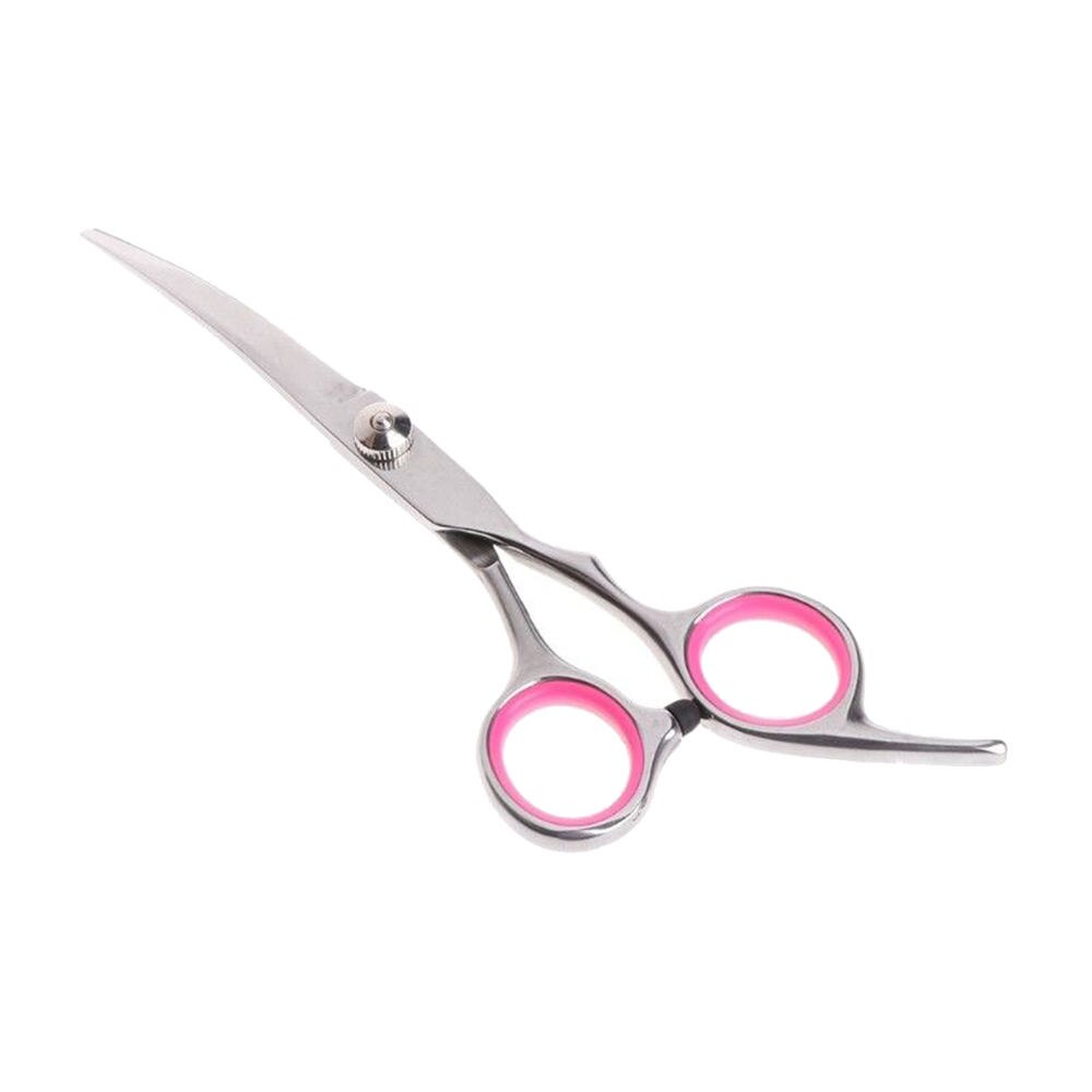 【KuaKe Mall】6" 7'' Steel Curved Blade Scissors Dog Cat Cutting Hair Scissors Barber Holder Up/Down Curved Scissors. 