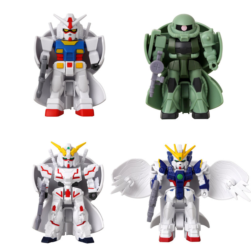 BANDAI Mobile Suit Gundam Morph Harrow Genzo Wings Unicorn Zagu Gacha Toy. 