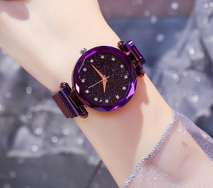 Purple discount magnetic watch