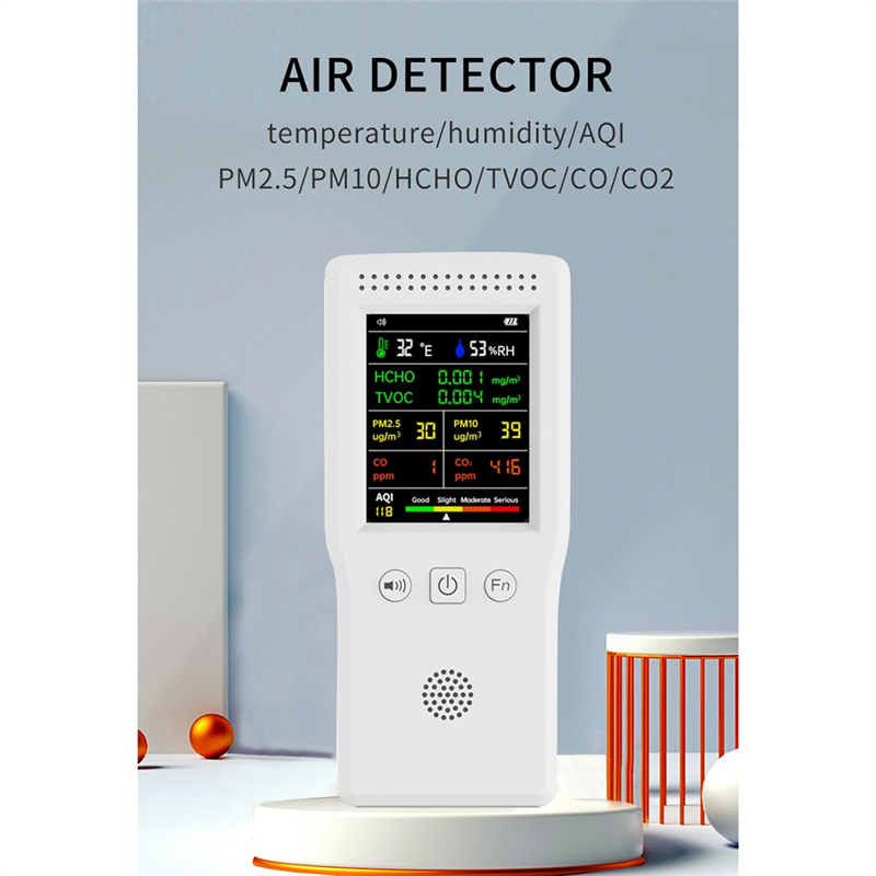 9 In 1 Air Quality Meter PM2.5 PM10 CO TVOC HCHO AQI Temperature - View #6