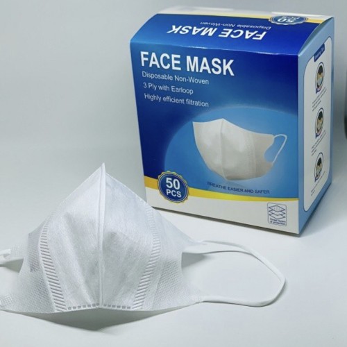 Duckbill Face Mask 3 Layers Disposable Earloop Unisex (50PCS). 