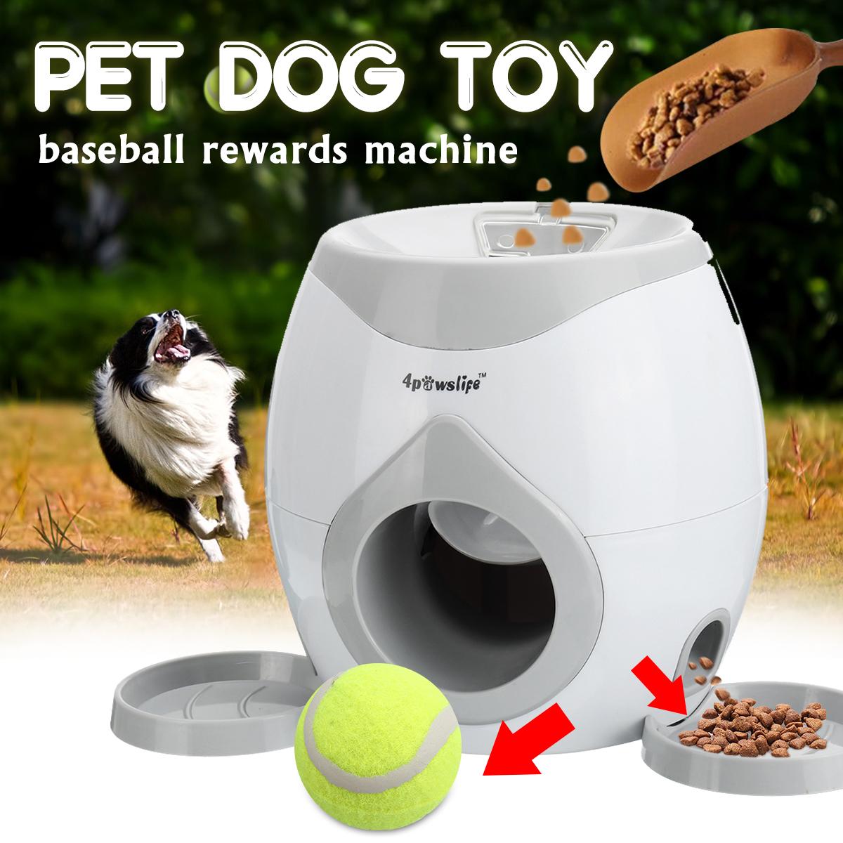 Automatic Dog Ball Launcher Feeder Award Tennis Toy Reward