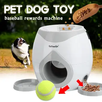 Automatic Dog Ball Launcher Feeder Award Tennis Toy Reward
