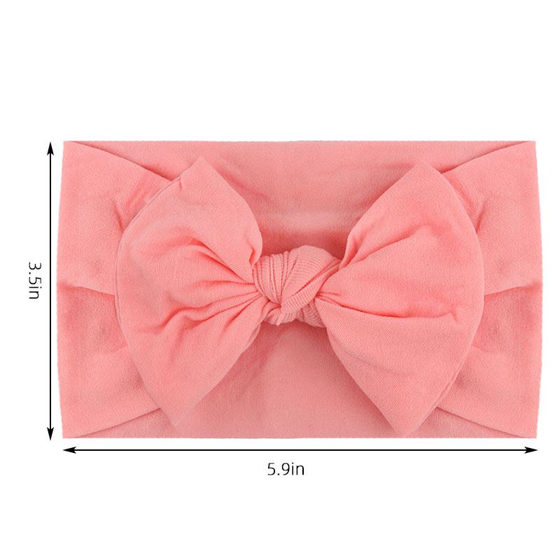3Pcs Newborn Baby Headband Soft Bows Elastic Headbands Hair Band For Girls Solid Color Toddler Kids Turban Baby Hair Accessories. 