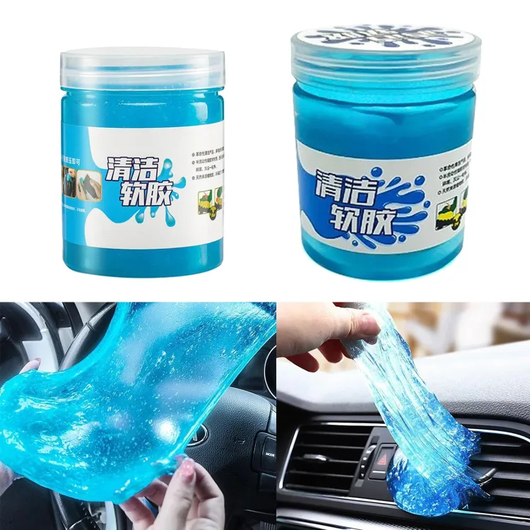 1pc Car Interior Dust Remover, Gel Slime Cleaning Magic Dust Remover, Glue  Car Vent Computer Keyboard Dirt Cleaner, Auto Cleaning Gel Accessories, Cle