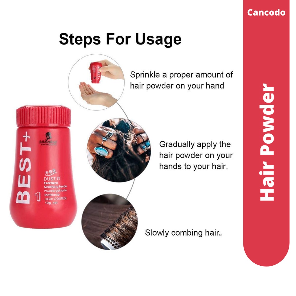 Volumizing Fluffy Hair Powder UNISEX BEST& SERVICH & Schwarzkopf Osis+ Thrill Fibre Gum+ DUST IT HAIR BEST PLUS POWDER (BEST+, Osis+ THRILL, SERVICH).. 