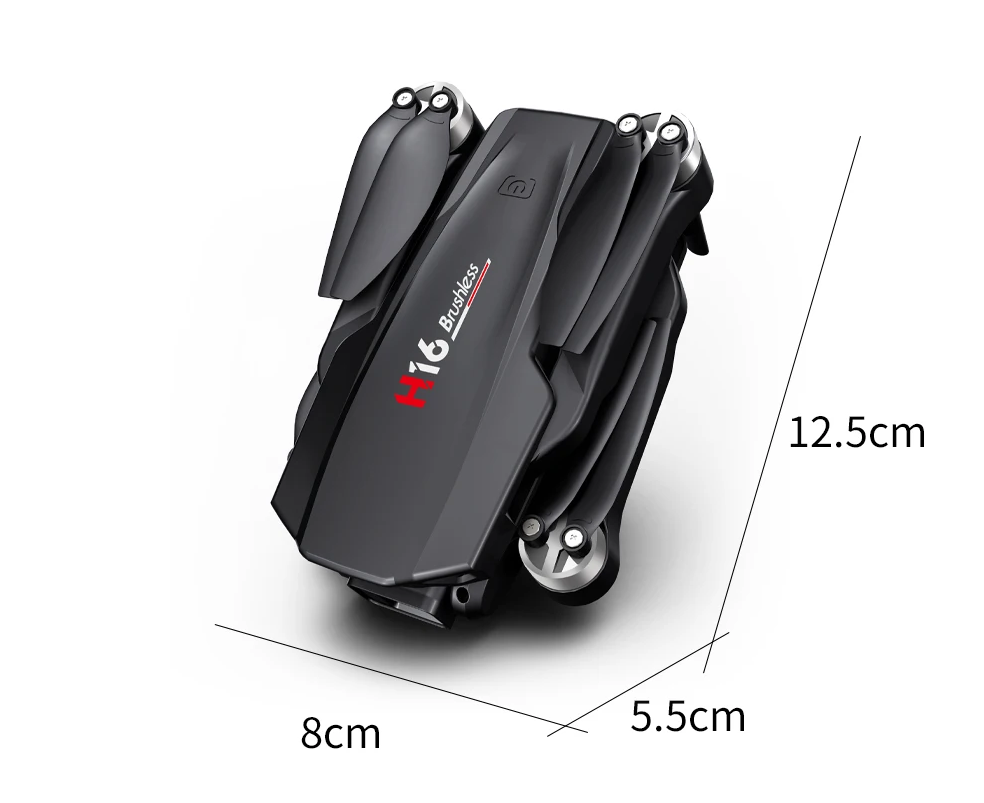 H16 Dual Camera Drone Quadcopter Brushless Aerial Photography Laser Obstacle Avoidance Drone. 