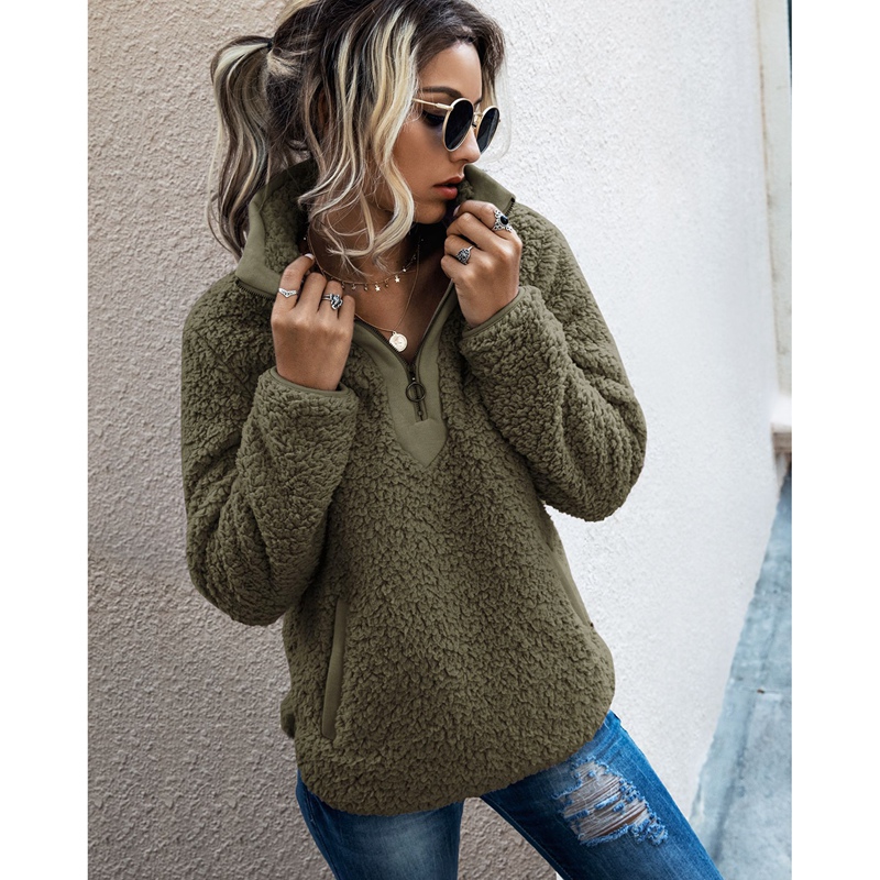 womens long sherpa sweater