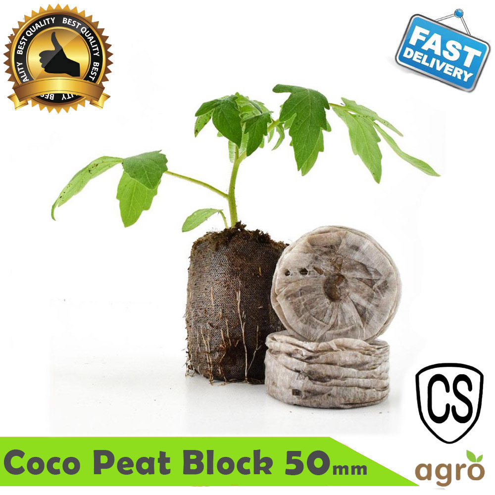 Coco Pellets/Coco Disc/Coco Plug 20pcs set Growing Medium Jiffy coco Peat (50mm) Seeds Planting Anthurium Flower. 