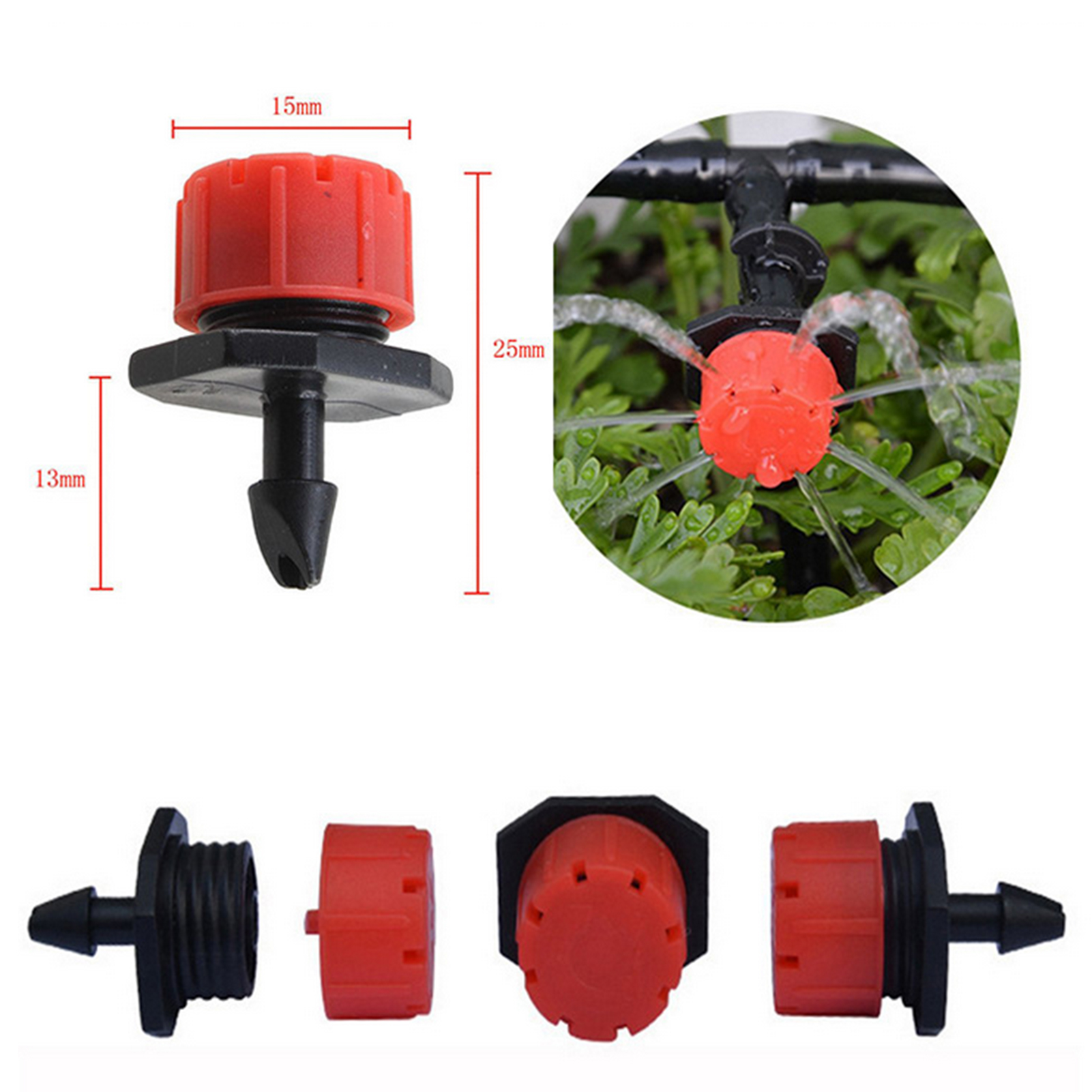 Mist Cooling Automatic Irrigation System Drip Irrigation System Garden Plant Automatic Watering Hose Kit. 