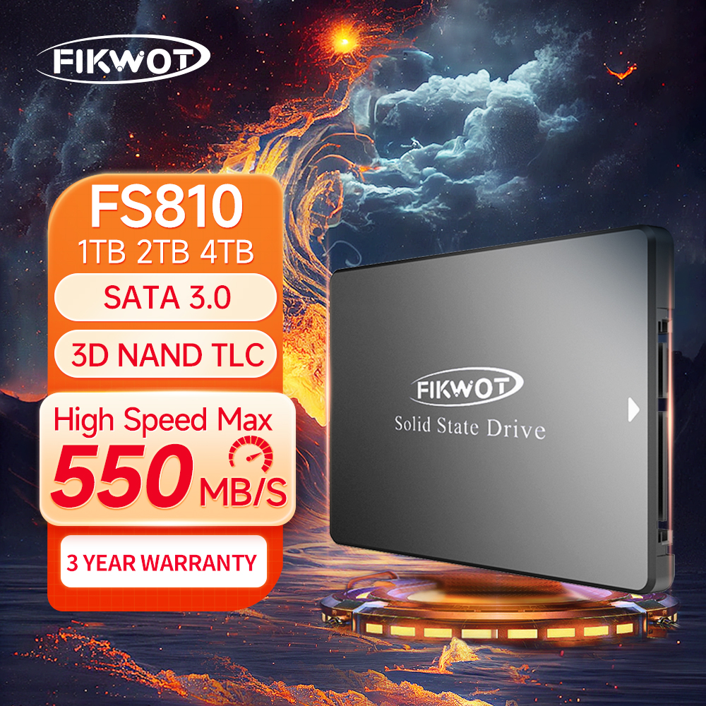 Fikwot FS810 2.5 SATA3 SSD 6Gbps 550MB/s 128GB 256GB 1TB 2TB 3D