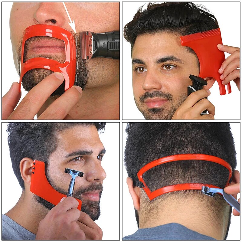 Mustache Beard Styling Template Tools For Men Fashion Shave Shaping