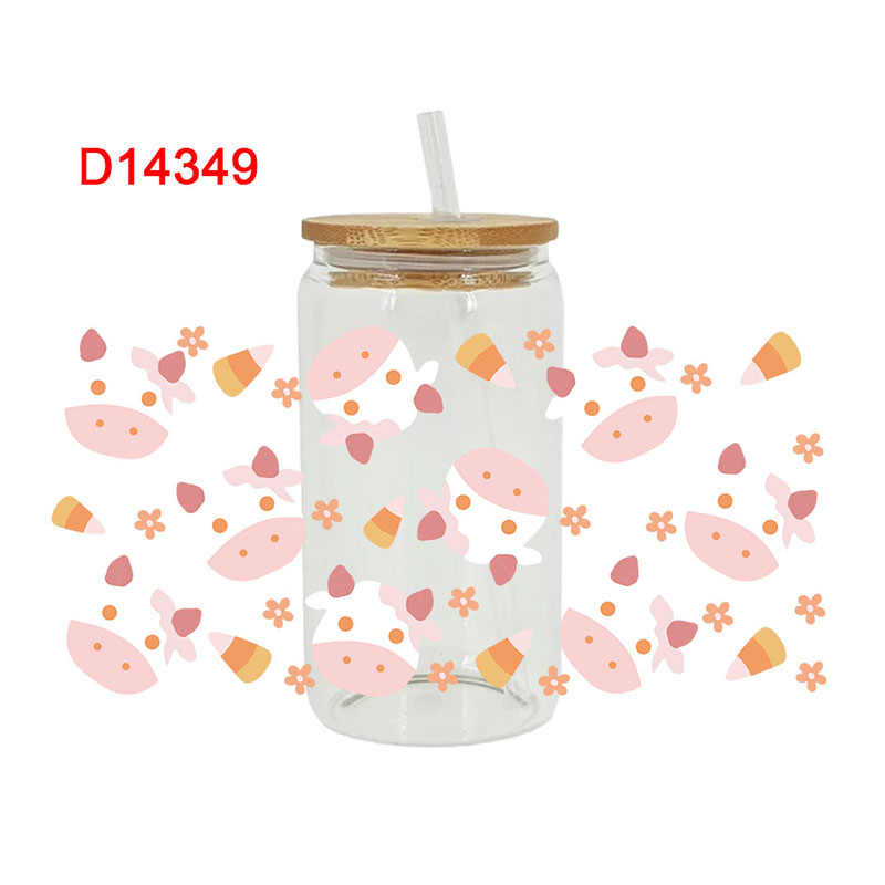 3D UV DTF Transfers Stickers 16oz Cup Wraps Animal Yak Cow Printed For DIY Glass Ceramic Metal Leather Etc. D13888. 