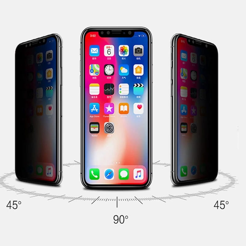 3D Privacy Screen Protector for Iphone 6 7/8 X/11pro 7/8Plus Anti Spy Tempered Glass Protection Protective Film