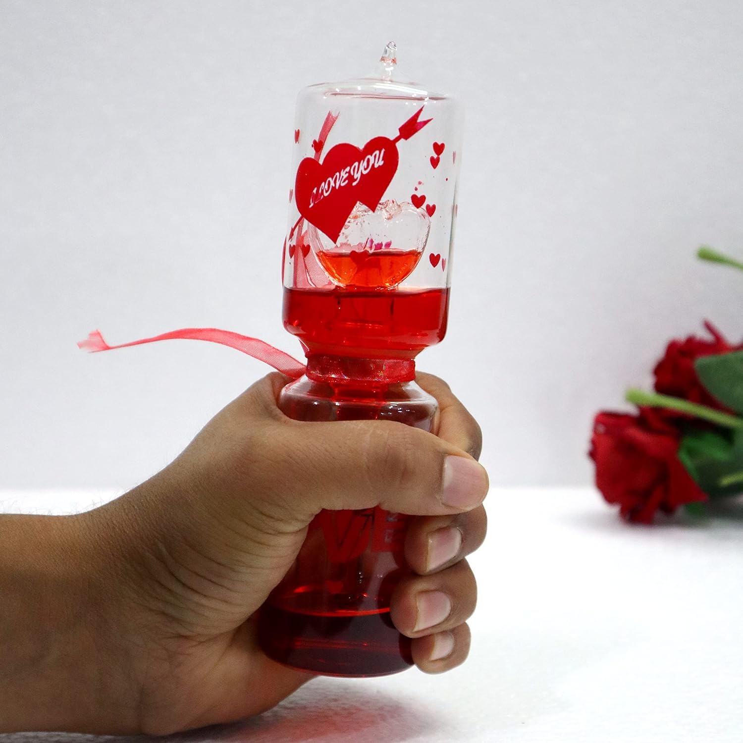 Valentine Gifts Love Meter, Hand Boiler Love Tester for Girlfriend Boyfriend, Husband Wife - Home Decor and Occasional Gift for Loved Once on Birthday, Anniversary. 