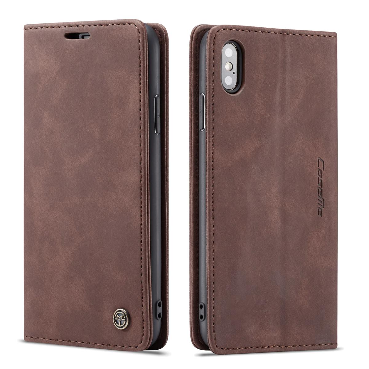 High Quality Retro Magnetic Flip Leather Case For Apple iPhone XS Max Phone Case Wallet Card Cover