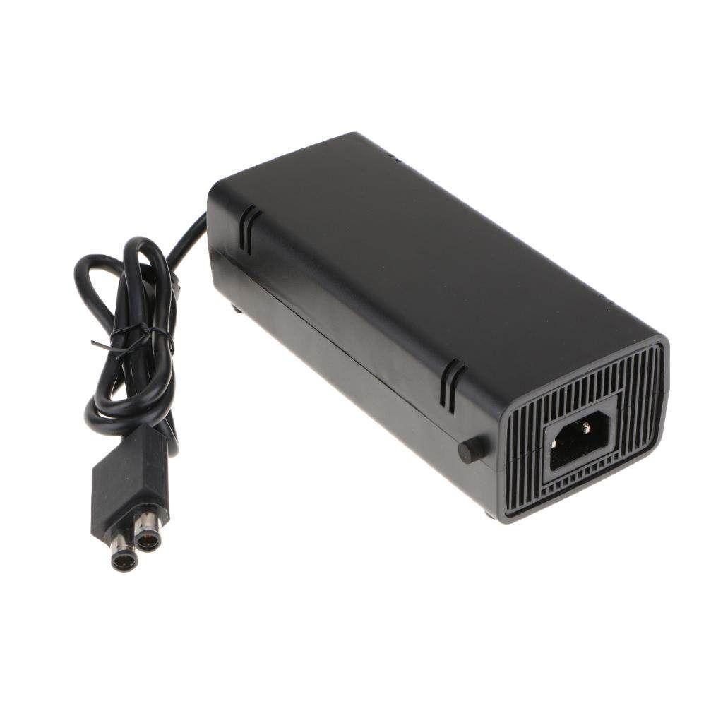 Power Supply Cord AC Adapter Power Brick Replacement Charger for Xbox 360 Slim 360 S with Cable Auto Voltage 100-245V, EU Standard. 