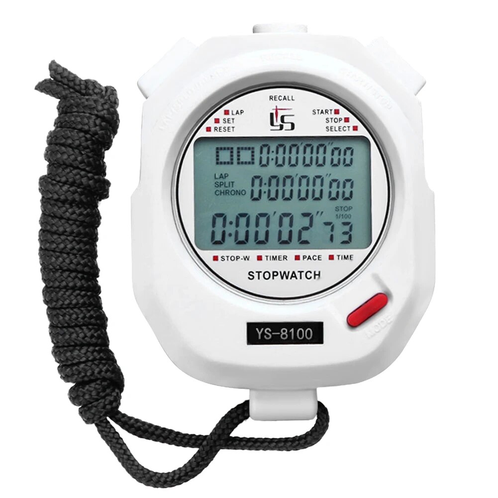 Professional Handheld Digital Stopwatch Timer Outdoor Sports Training