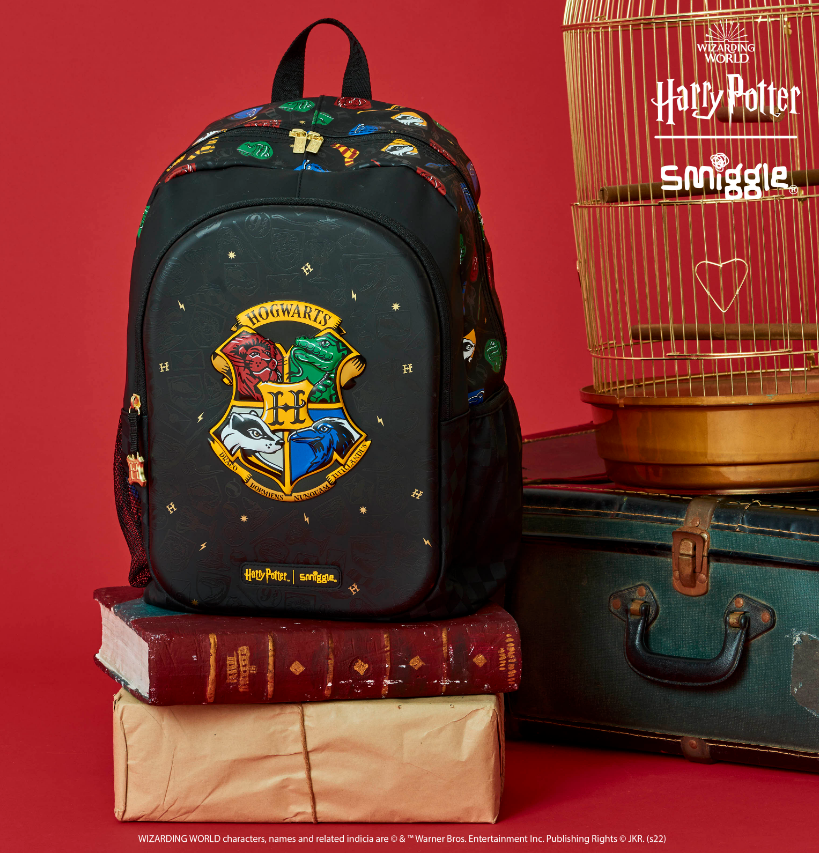 Smiggle Harry Potter Classic Black Backpack for Primary. 