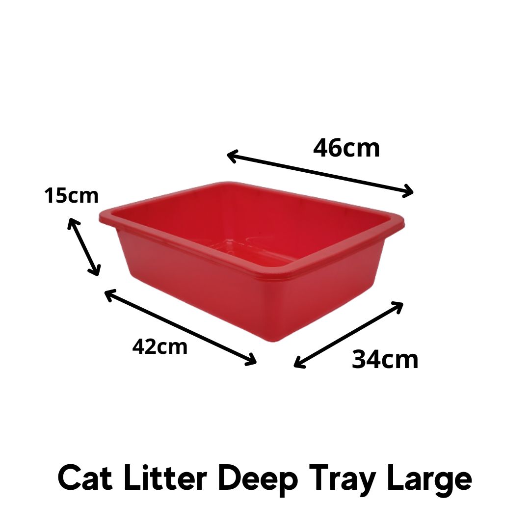 Deep cat outlet litter tray