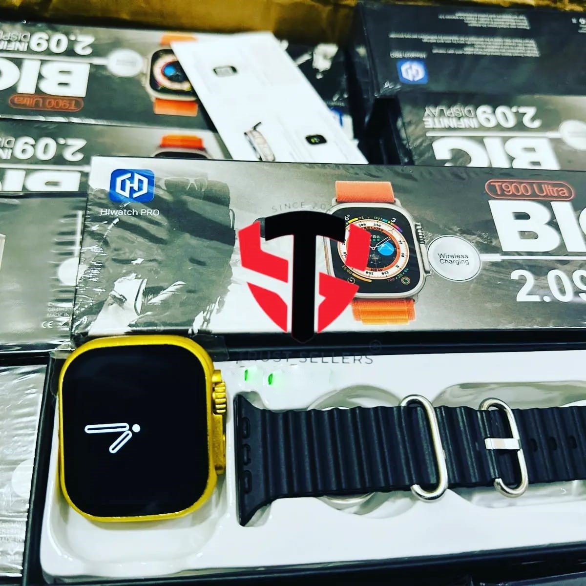 T900 Ultra Golden Edition Smart watch inch Infinite Display