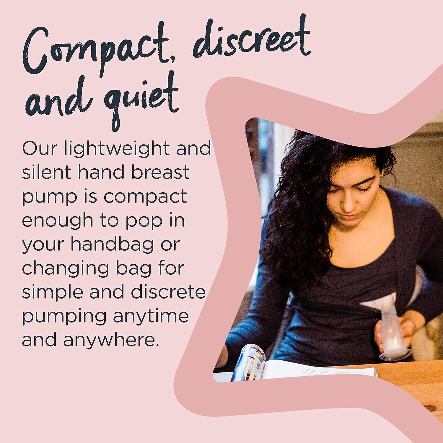 Tommee Tippee Silicone Manual Breast Pump and Let Down Catcher to Express, Relieve or Catch Excess Breast Milk. 