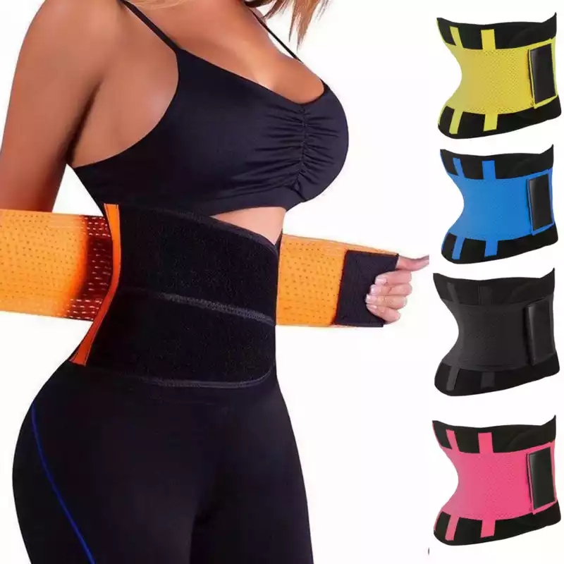 Gym waist shaper belt extreme power belt hot slimming belt thermo shaper waist shaper trainer sport belt perfect figure improve fitness effect suitable for unisex