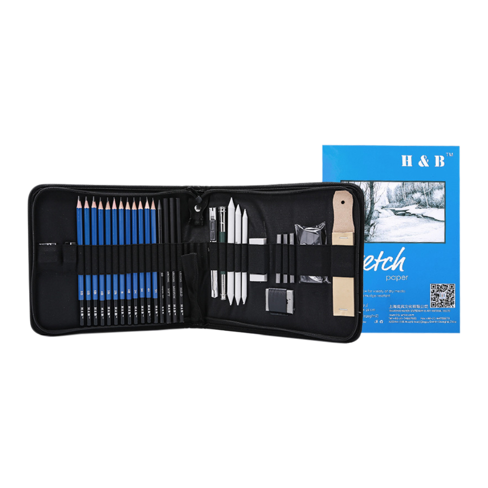 H&B Sketch Painting Set Kit for Children Kids Adults Artist Drawing