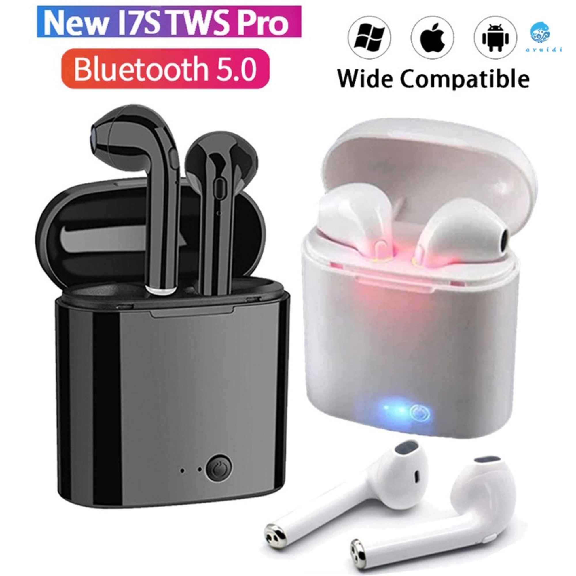i7 MINI TWS Wireless Bluetooth Earphone 5.0 Stereo Earbuds Headset Sports Wireless Headphones With Charging Box For All Smart Phone. 