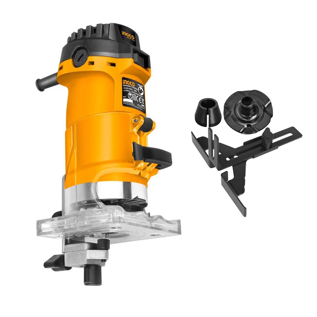 Hout Elektrische Hand Trimmer 6 Snelheden Houtbewerking Graveren Steken Trimmen Hand Carving Machine Hout Router 2000W 1/4 8mm Hand-elektrisch gereedschap( Nero