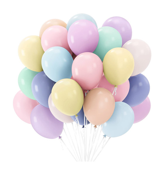 Pastal Multi Color Balloon (15) Packet Pastel Birthday Decoration. 