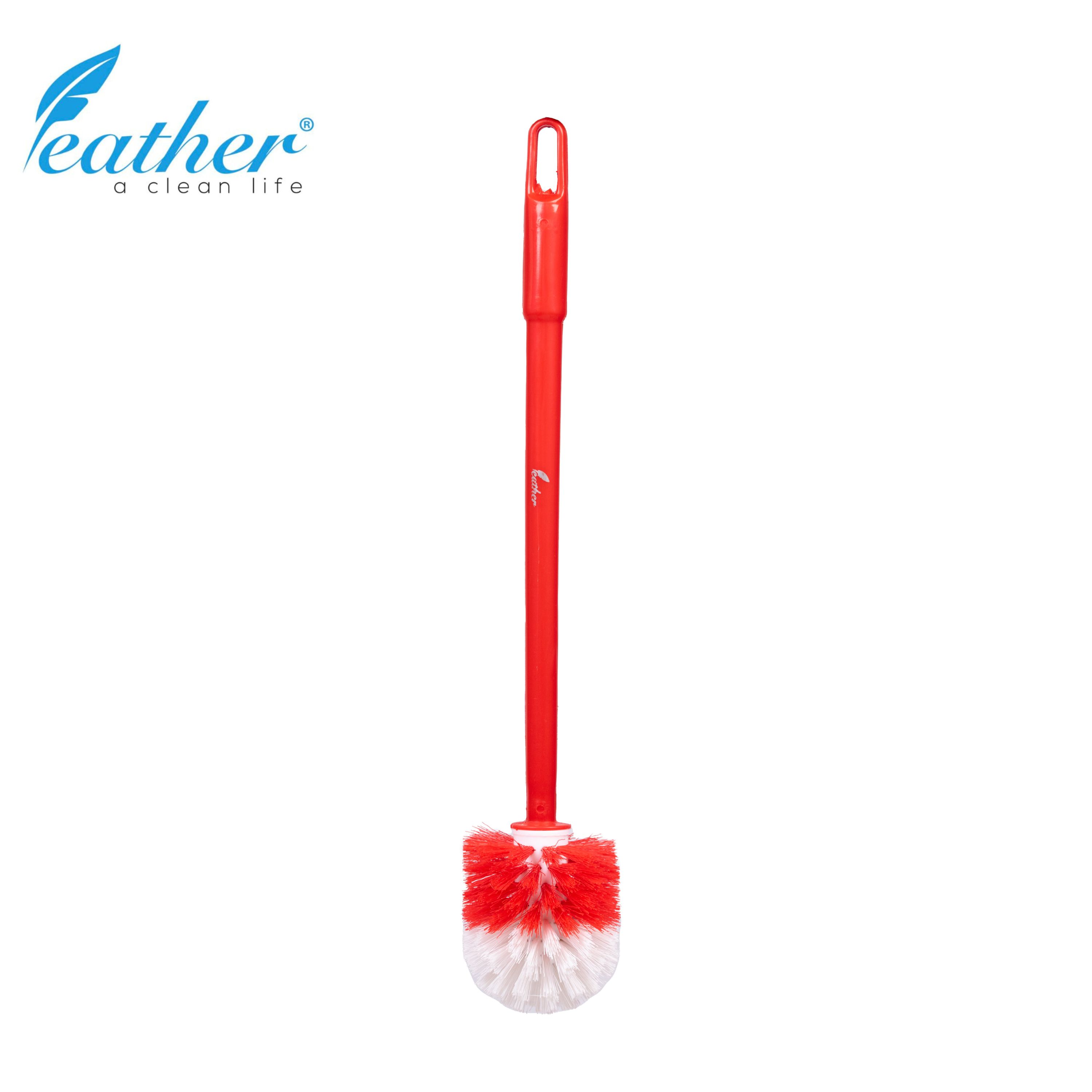 TOILET BRUSH TULIP LONG HANDLE - FEATHER BRAND. 