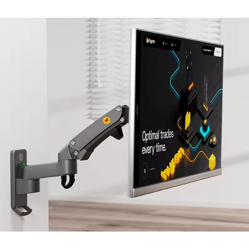 North Bayou NB F150 Gas Spring 17-35 inch LED TV Wall Mount Monitor Holder Ergonomic Mount Arm Max. VESA 100*100mm Load 3-12kgs. 