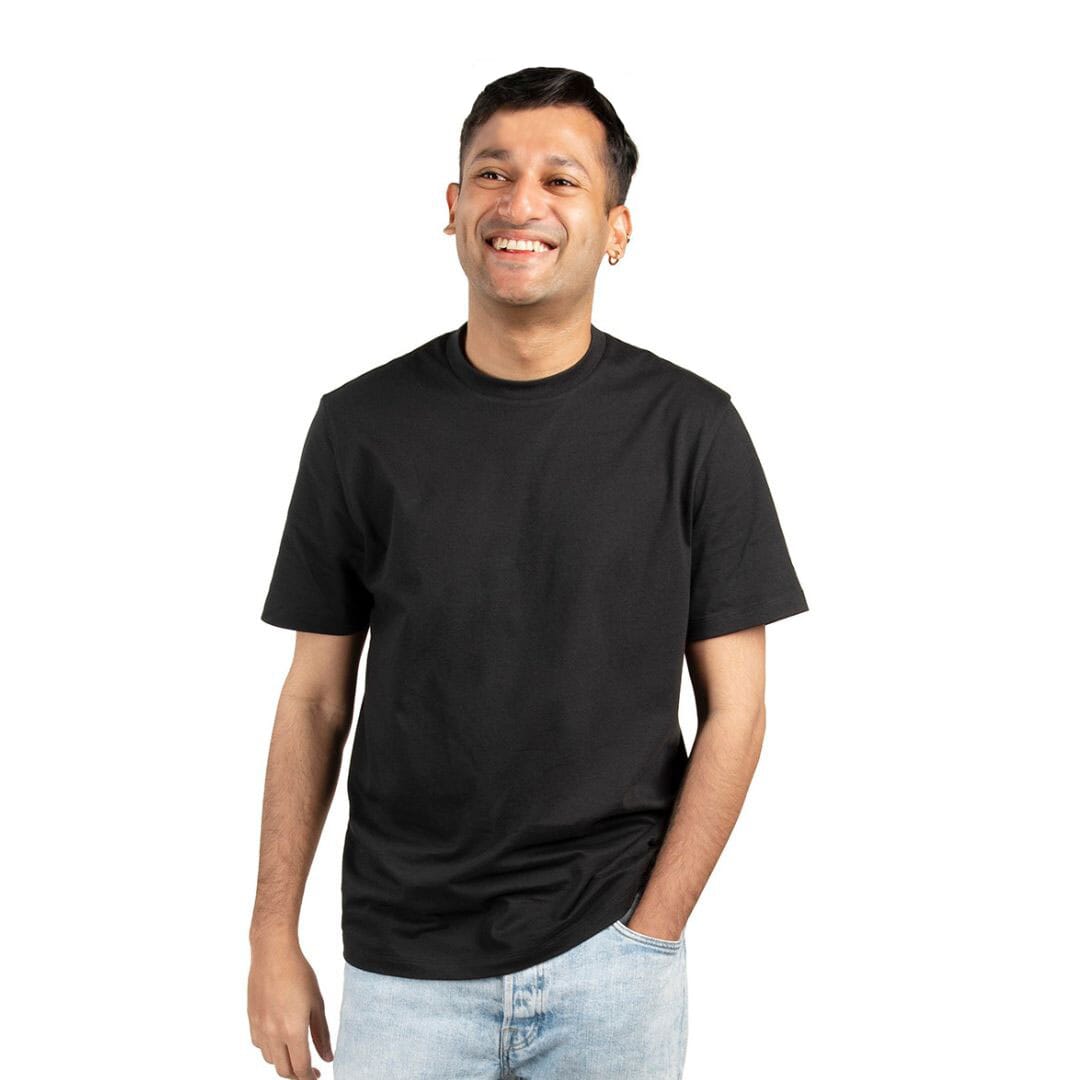 wearever Premium Short Sleeve Comfort Fit Crew Neck T shirt for Men - Blue/Grey/Black. 