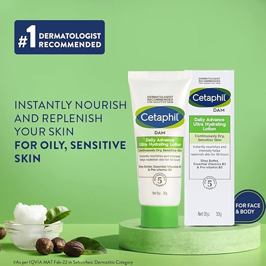 Cetaphil DAM Lotion- Ultra Hydrating Deep Moisturizing Body Lotion 30g. 