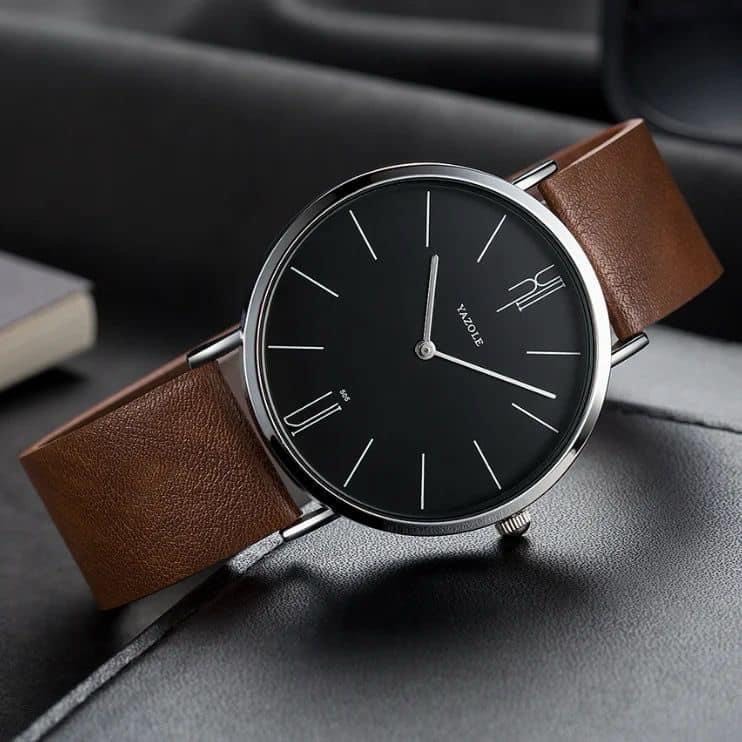 New Luxury Fashionable Design Leather Band Quartz Analog Wrist Watch ...