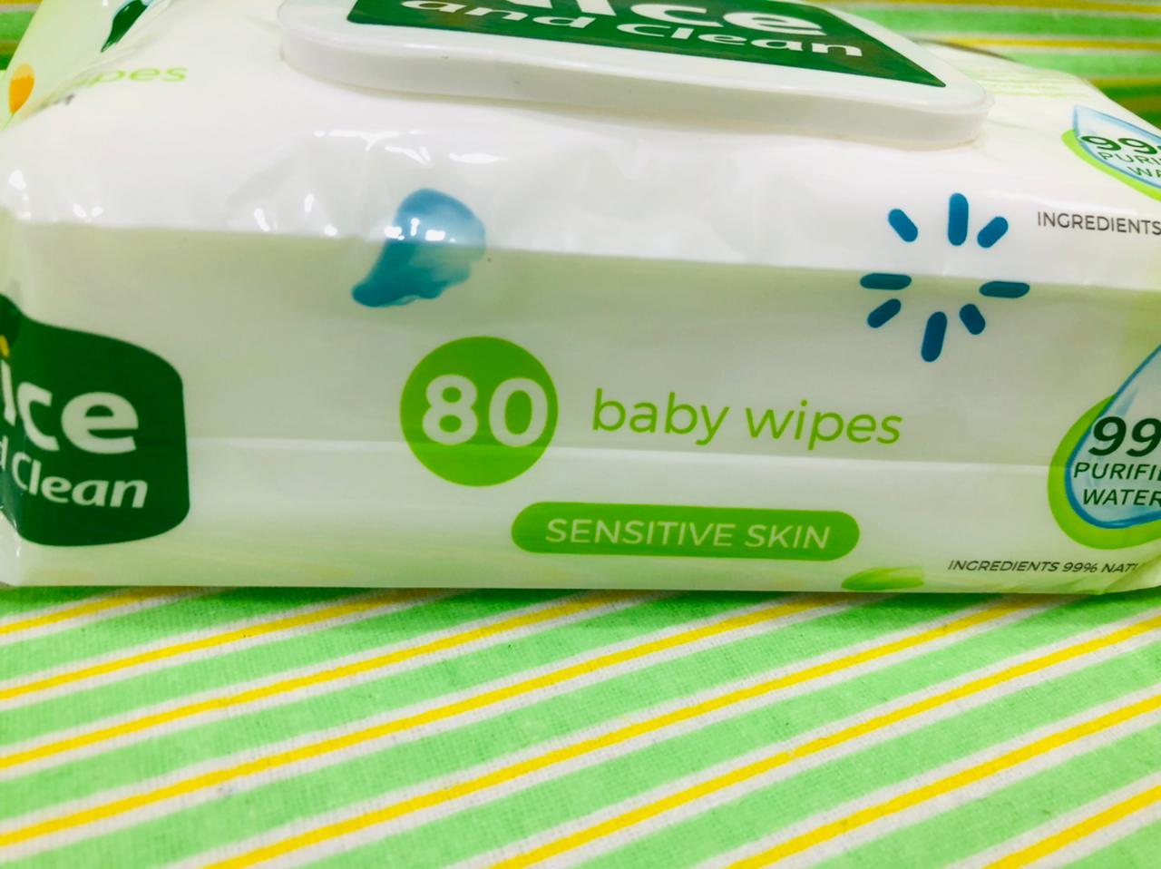 160 Pieces Baby Wet Wipes For Babies 2 Packs Of Nice Wipe. 