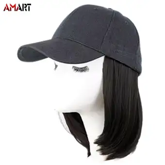 baseball cap short hair