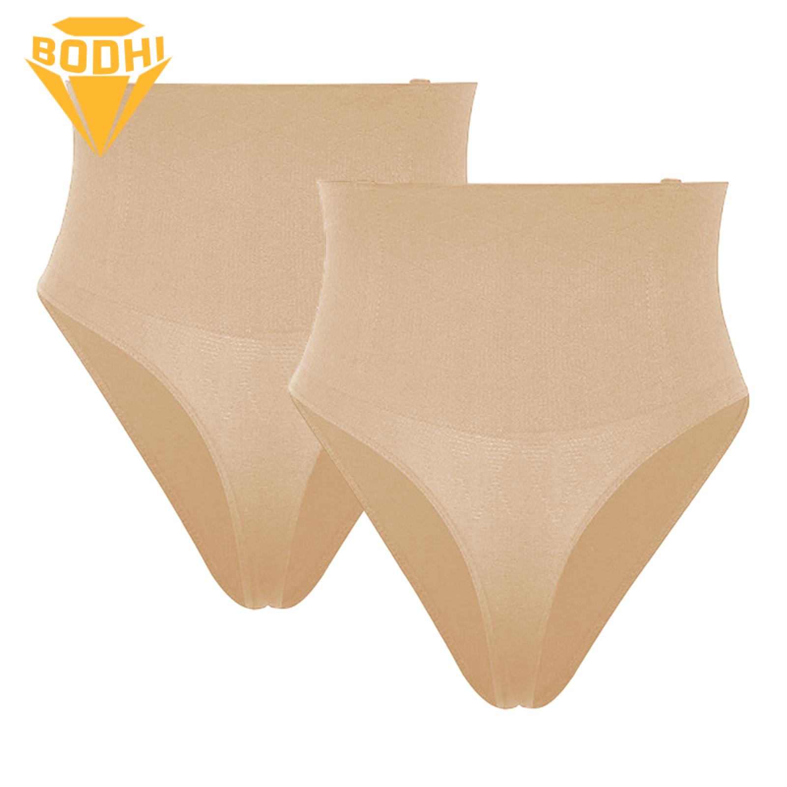 Comfortable High-waisted Shapewear High Waist Tummy Control Thong Shapewear for Women Quick-drying Posture Correcting Underwear 2 Pcs Set Waist Training Pants. 