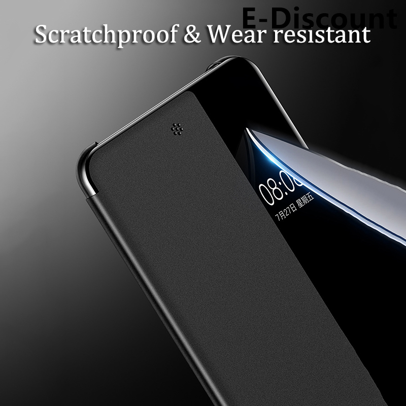 For Galaxy S21 FE Case Smart View Phone Back Cover for Samsung S21FE Fan Edition Flip Case Big Window View Flip Leather Phone cases Autosleep. 