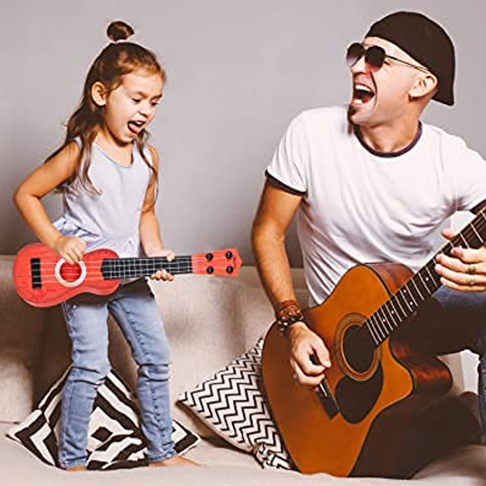 Guitar Toys for Kids Fully Functional 4 String Classical Guitar with Adjustable Tunning Knob. 
