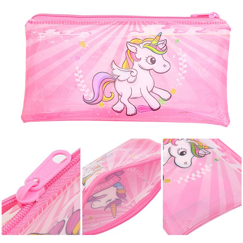 Unicorn 6pcs/set Pen Eraser, Ruler Stationery Set Alat Tulis Pencil Case Organizer School Supplies Eraser. 
