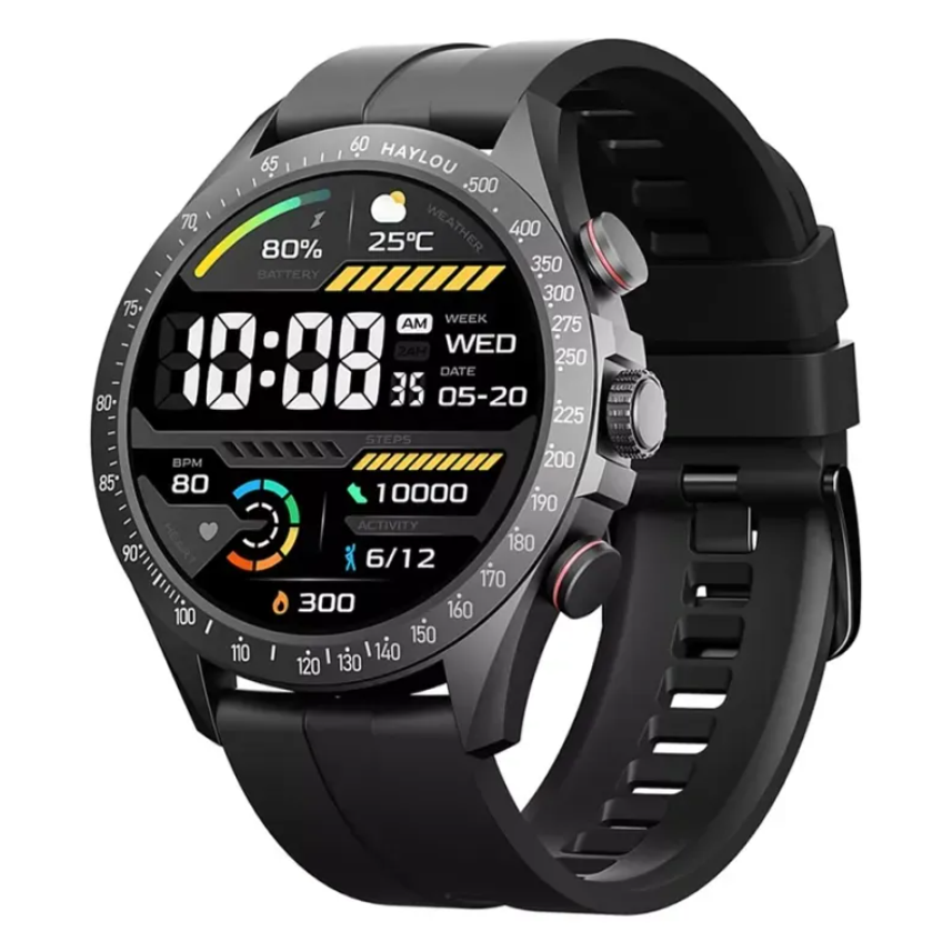 HAYLOU Solar Pro Sport Smart Watch, Crisp 1.43'' AMOLED Display, Wrist-based Call Functionality, Voice Assistant and SOS Function. 