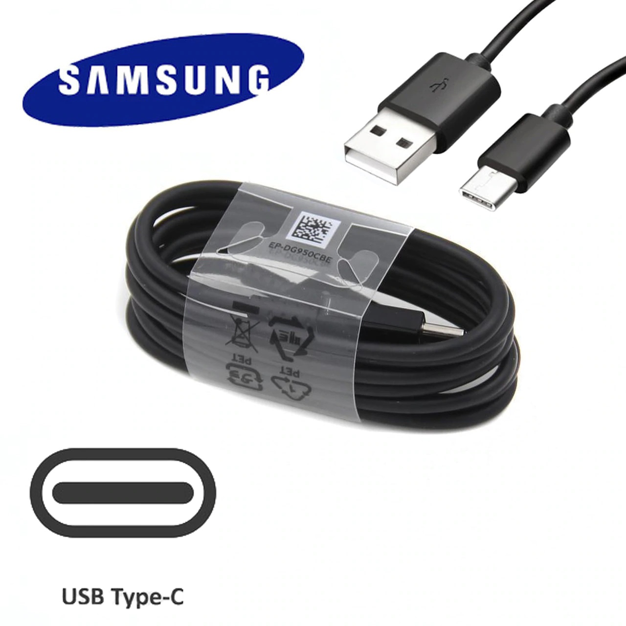 USB Type - C Fast Charging 1m Data Cable For Samsung. 