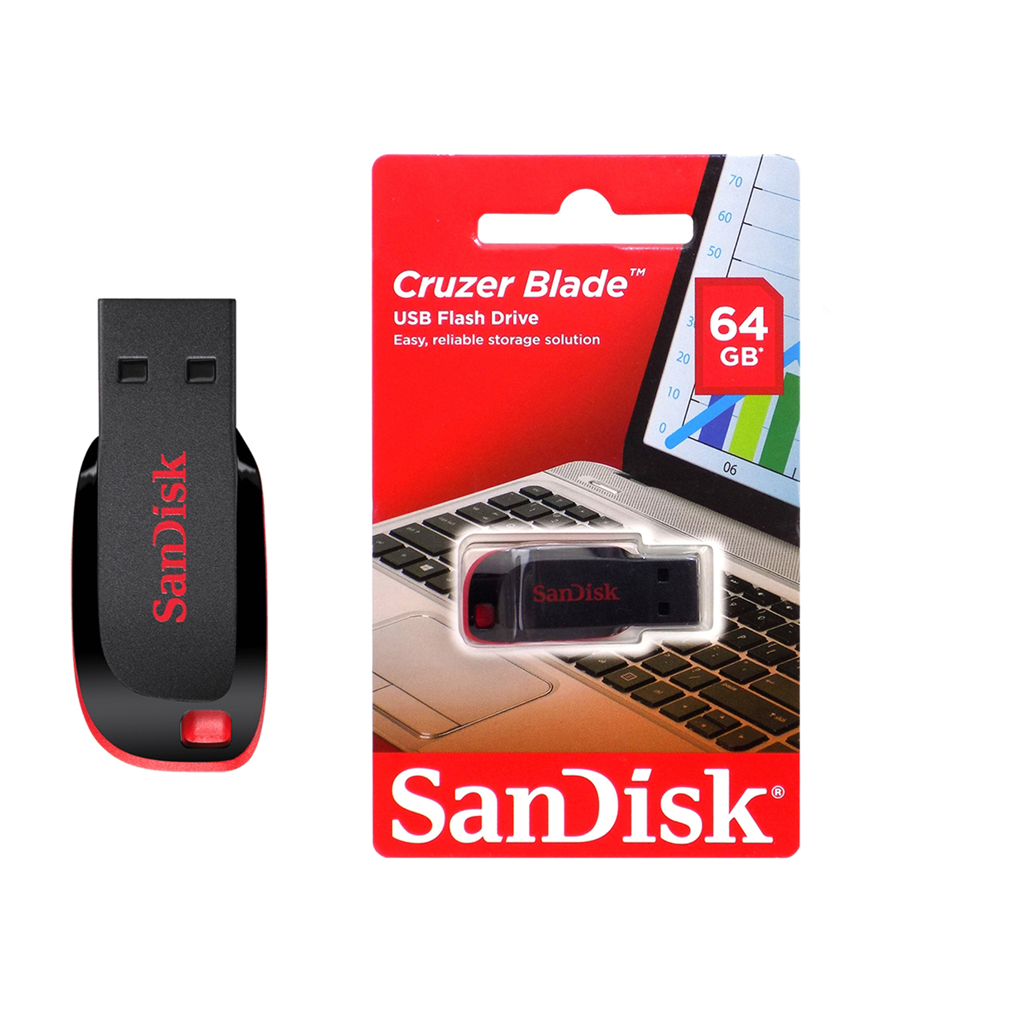 USB Flash Drive 64GB Cruzer Blade USB Pen Flash Drive