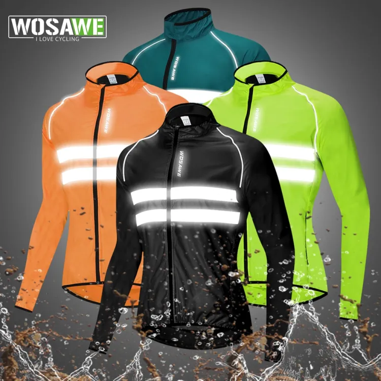 Cycling Jacket, Men Cycling Rain Jacket Windbreaker Waterproof Windproof  Reflective Long Sleeve Rain Coat for Running Hiking Fishing Climbing (XL),  Jackets -  Canada