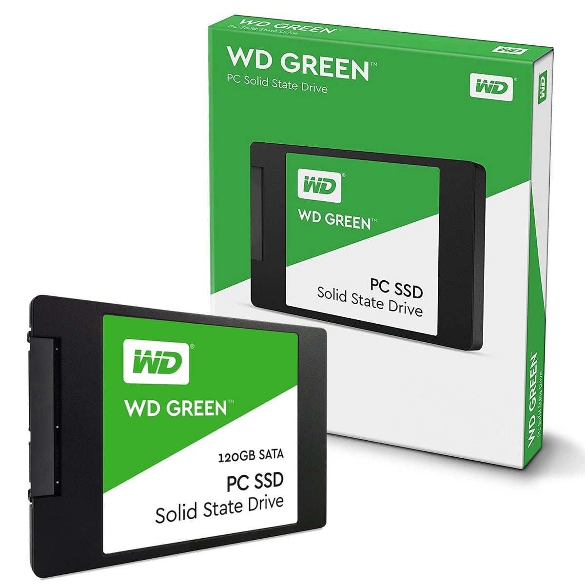 Western Digital WD SSD 120GB/ 240GB/ 480GB/ 1TB - 2Y WARRANTY /2.5"High Speed Sata SSD 3.0/ Laptop & Dekstop/ High Speed Upto 550Mb/s. 