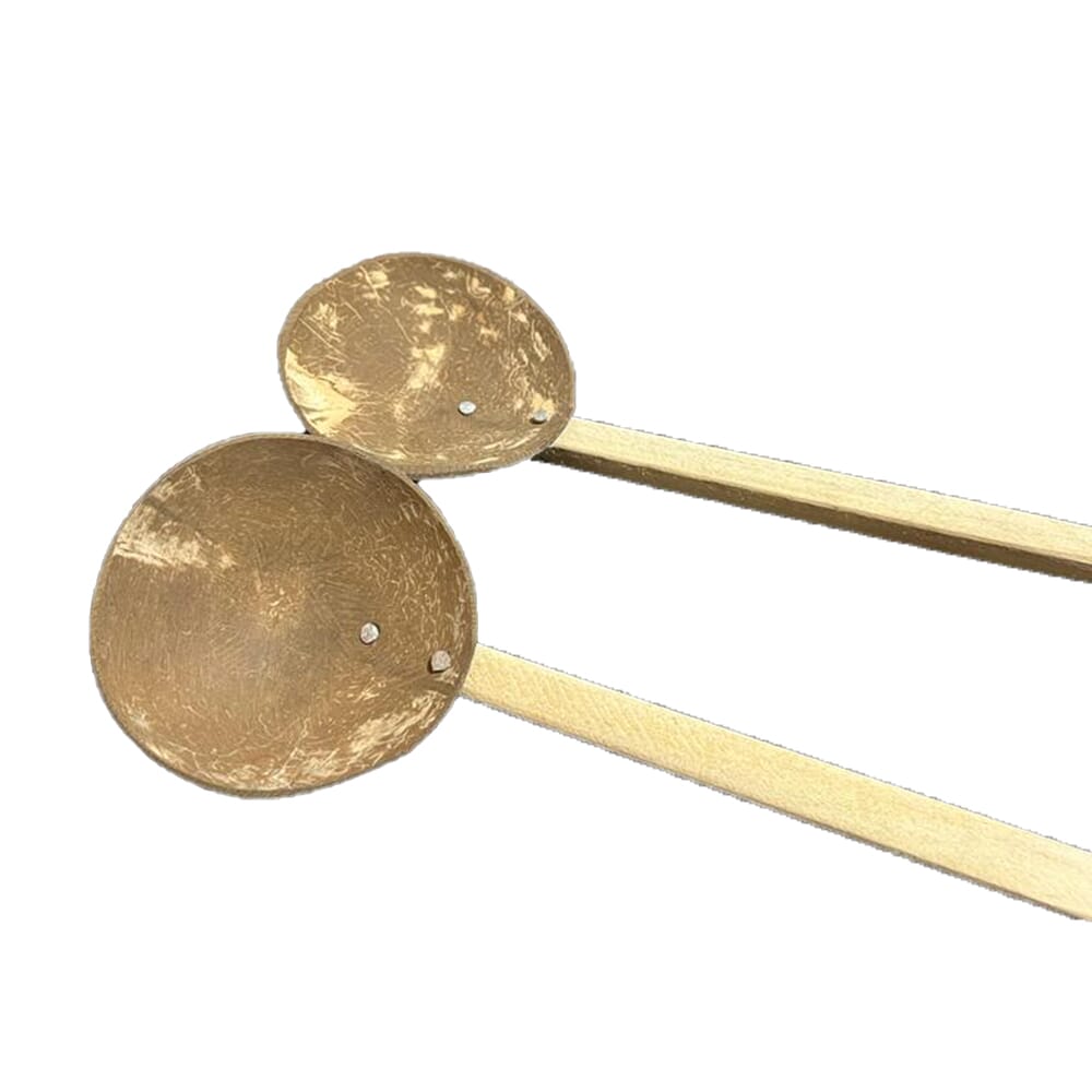 coconut shell spoon 2pcs  / pol katu henda